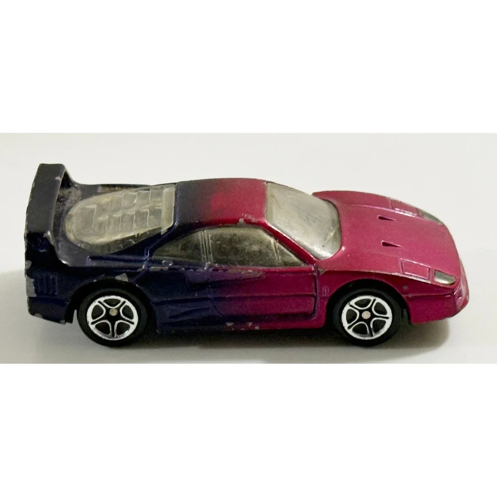 Matchbox Ferrari F40 Toy Car Kids 1:59 Pink Purple Vintage 1988 Diecast
